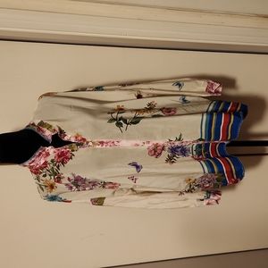 NWT JOHNNY WAS BLOUSE SIZE M